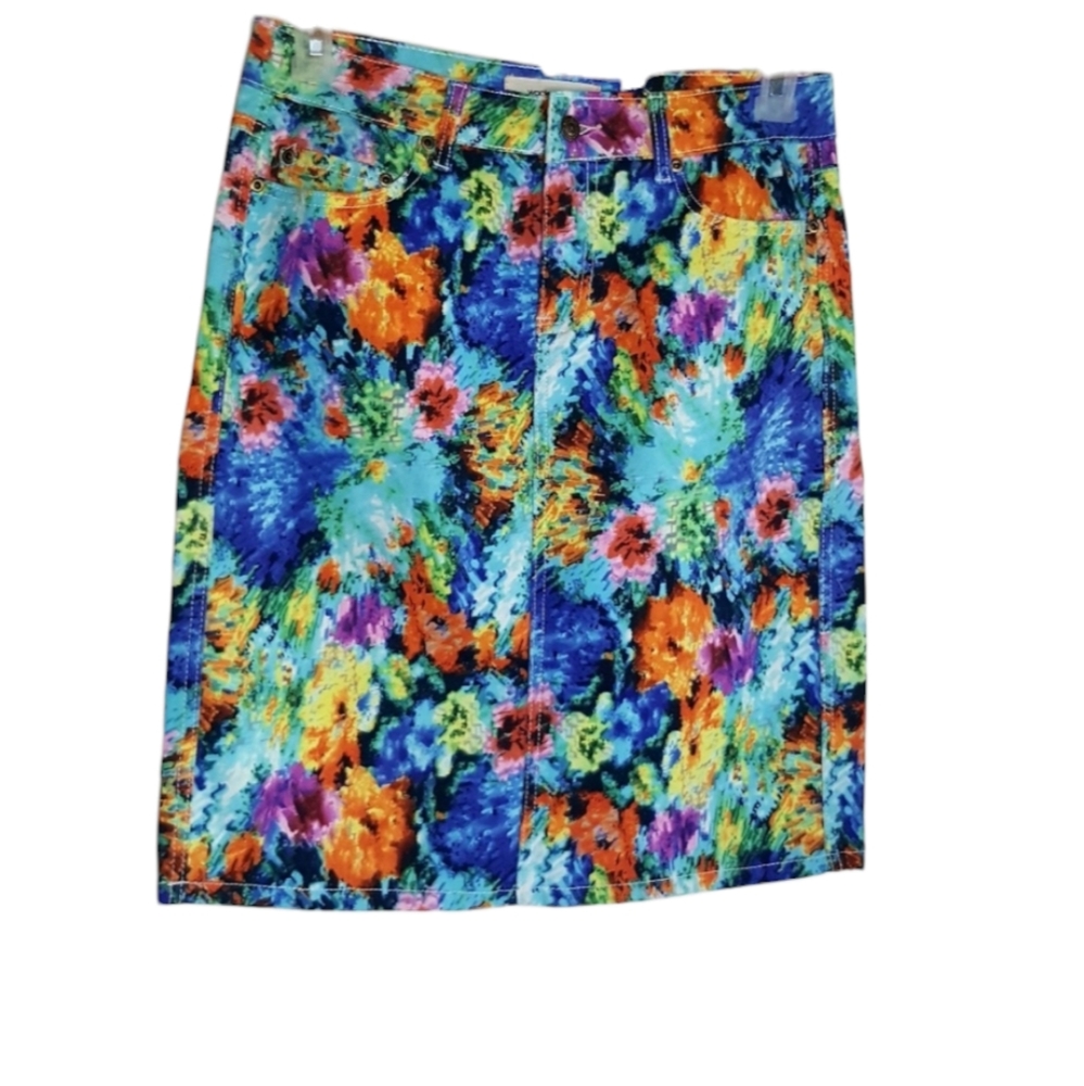 Workshop Andrea Jovine multi color Jean skirt 6